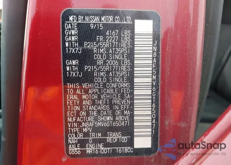 2016 Nissan Juke S from USA, damaged, VIN JN8AF5MV6GT650471